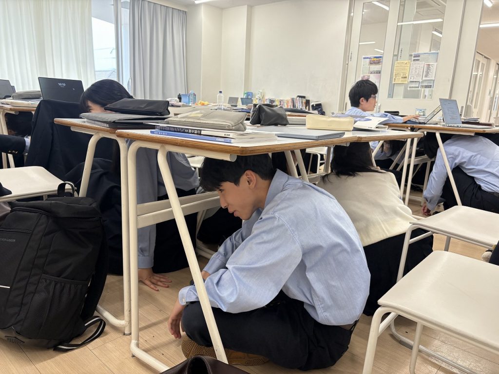【全校】防災避難訓練実施