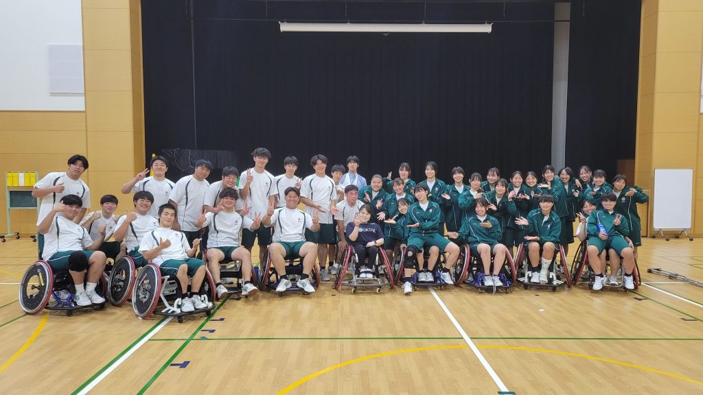 【スポーツコース】高３スポーツ探究で車椅子バスケ