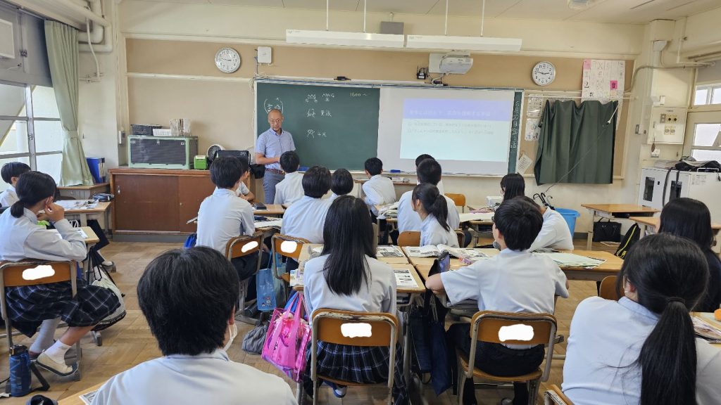 【入試広報】公立中学校に出前授業へ！