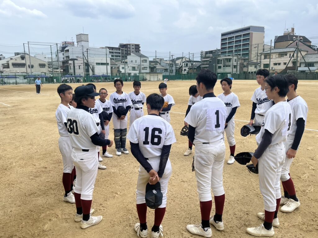【中学野球部】大阪中学校軟式優勝野球大会１回戦
