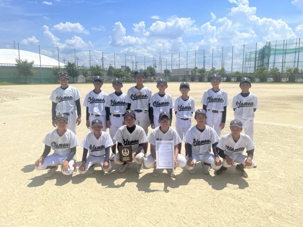 【中学野球部】茨木三島大会3位！